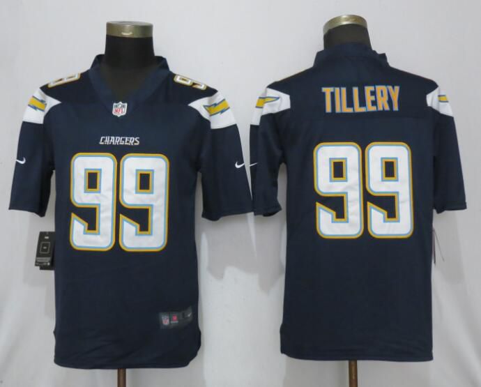 Men Los Angeles Chargers 99 Tillery Navy Blue Vapor Untouchable Playe Nike Limited NFL Jerseys